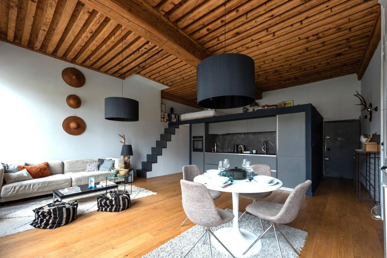 Le Loft Ethnic - Avec Jolie Vue Sur La Saone Apartment Lyon Luaran gambar